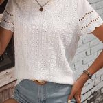 Μπλούζα λευκή με κεντήματα