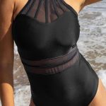 Ολόσωμο μαγιό με διαφάνεια