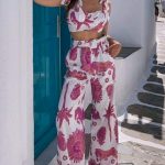 Καλοκαιρινό σετ παντελόνα μπουστάκι