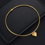 Κολιέ με κρεμαστή καρδιά gold