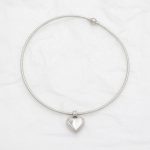 Κολιέ με κρεμαστή καρδιά silver