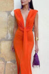 midi-dress-with-tear-and-deep-v-orange-200117152-5-kookoo-2