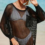 Διάτρητο μαύρο beachwear
