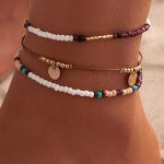 Σετ βραχιόλια ποδιού με χάντρες 3 τμχ