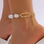 Βραχιόλι ποδιού με πέρλες