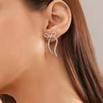 Σκουλαρίκια φιογγάκια με στράς