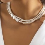 Τριπλό κολιέ με πέρλες