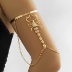 Χρυσό βραχιόλι μπράτσου σκορπιός