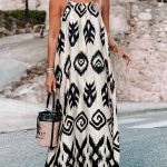 Aztec φόρεμα μακρύ