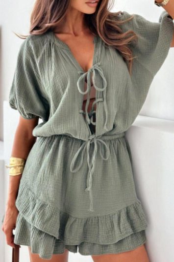 one-piece-khaki-dress-with-ruffle-detail-200117249-3-kookoo-1