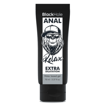 Black Hole Anal Relax λιπαντικό, νερόλυτη σύνθεση, 70ml, άχρωμο, άοσμο, ιδανικό για αναλική επαφή και ισχυρές διαστολές.