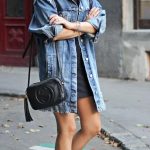 Ξεβαμμένο jean long jacket