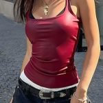 Leather εφέ τοπάκι σε μπορντώ