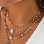 Σετ κολιέ multi-layer σε χρυσό