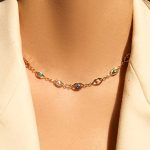 Μποέμ κολιέ με ματάκια