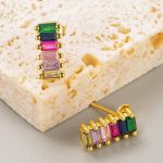 Σκουλαρίκια καρφωτά crystal shape