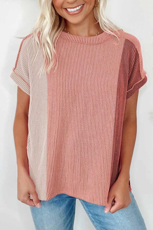 short-sleeve-ribbed-t-shirt-with-external-seams-pink-200117351-2-kookoo-1