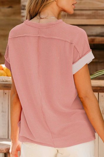 short-sleeve-ribbed-t-shirt-with-external-seams-pink-200117351-2-kookoo-2