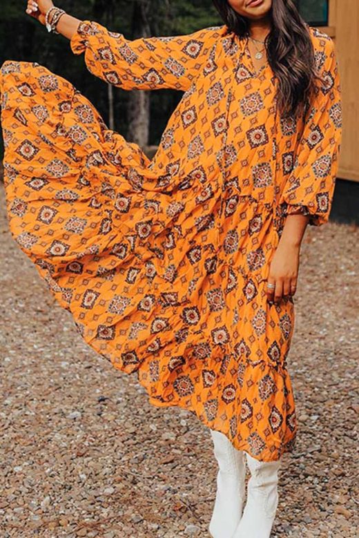 orange-printed-dress-200117354-1-kookoo-3