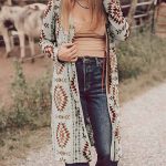 Western στυλ μακρύ ζακέτα