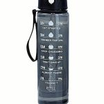 Μαύρο διαφανές παγούρι 750ml