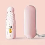 Μίνι ροζ ομπρέλα τσέπης