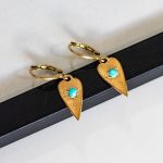 Minimal indi κρικάκια με μπλέ χάντρα