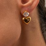 Ατσάλινες μικρές κρεμαστές καρδούλες