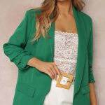 Casual stylish blazer πράσινο