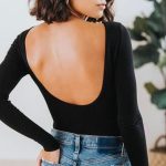 Ολόσωμο εξώπλατο μαύρο κορμάκι