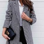 Houndstooth πανωφόρι