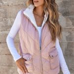 Puffer καπιτονέ αμανικο ρόζ πανωφόρι