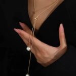 Ρυθμιζόμενη αλυσίδα με πέρλα σε χρυσό