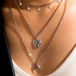 Moonstar ασημένιο κολιέ