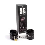 Secretplay - Bondage χειροπέδες δερματίνης μαύρες