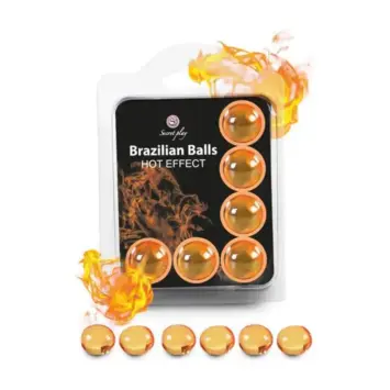 KooKoo 22 Σετ 6 βραζιλιάνικες μπάλες (Brazilian Balls) με εφέ θερμότητας για αισθησιακό μασάζ και προκαταρκτικά.