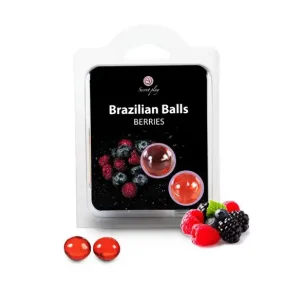 Brazilian Balls Berries που λιώνουν στο δέρμα απελευθερώνοντας λάδι μασάζ με άρωμα μούρων για αισθησιακή εμπειρία.