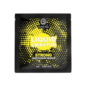 Τζελ δόνησης Strong Liquid Vibrator 2ml, unisex διεγερτικό με φυσικά συστατικά για έντονες αισθήσεις.