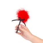 Secretplay - Mini γαργαλίστρα με πούπουλα κόκκινη