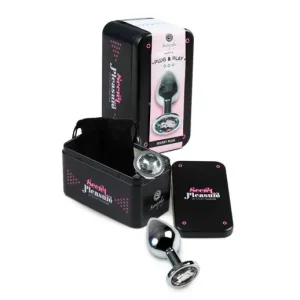 Μεταλλική πρωκτική σφήνα με διαμάντι στη βάση, 9,5cm μήκος και 145gr βάρος.