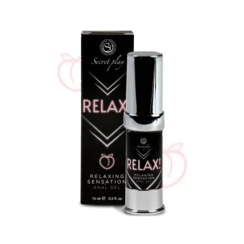 Πρωκτικό χαλαρωτικό τζελ RELAX! 15ml, 100% φυσικό και vegan, με σύστημα αντλίας airless για εύκολη εφαρμογή.