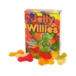 Ζελεδάκια Jelly Willies 120g σε σχήμα πέους, ιδανικά για πάρτι και δώρα.