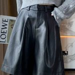 Βερμούδα μαύρη δερματίνη