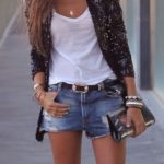 Disco sequin σακάκι μαύρο