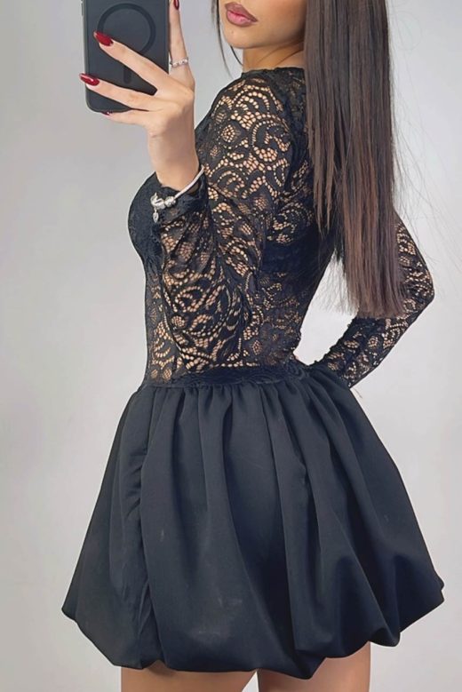 black-lace-dress-with-balloon-skirt-200117548-1-kookoo-3