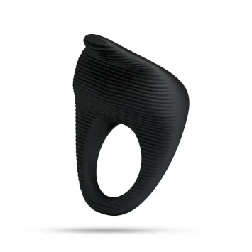 Μαύρο vibrating cock ring από 100% ιατρική σιλικόνη με bullet δόνησης και λειτουργία με 3 x LR41 μπαταρίες.