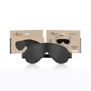 Premium μάσκα ύπνου από vegan δέρμα με εργονομικό σχήμα και ρυθμιζόμενο λουράκι.