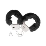 Darkness Sensations - Χειροπέδες με γουνάκι μαύρες