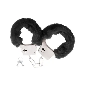 Darkness μεταλλικές χειροπέδες με αλυσίδα, μαλακή επένδυση και δύο κλειδιά για BDSM παιχνίδια.