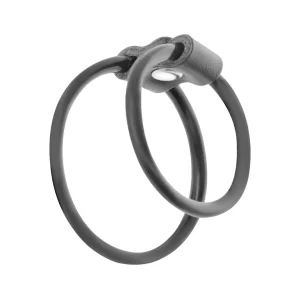 Διπλό δαχτυλίδι στύσης από υποαλλεργικό TPR για πέος και όρχεις – παράταση και καθυστέρηση εκσπερμάτισης.